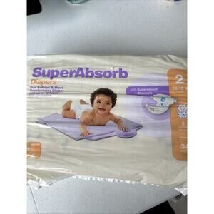 Up & Up Superasorb Diapers 12-18 Lbs 34 Diapers
